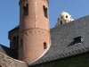Die Türme von St. Paulus, vom Innenhof gesehen